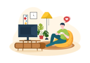 پیش‌نمایش فایل man-watching-tv-6435908 از پک شبکه تلویزیونی