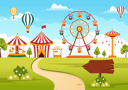 پیش‌نمایش فایل amusement-theme-park-6478659 از پک سیرک