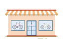 پیش‌نمایش فایل bicycle-shop-6472532 از پک دوچرخه و فروشگاه