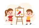 پیش‌نمایش فایل kids-doing-painting-6593572 از پک مدرسه هنر