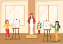 پیش‌نمایش فایل kids-drawing-art-of-professional-model-6593577 از پک مدرسه هنر