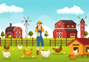 پیش‌نمایش فایل farmer-feeding-food-to-poultry-animals-6888018 از پک پاولتری و مزرعه