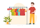 پیش‌نمایش فایل boy-looking-at-clothes-7182556 از پک پوشاک و فروشگاه
