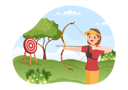 پیش‌نمایش فایل female-archer-shooting-using-bow-7216289 از پک ارچری