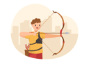 پیش‌نمایش فایل male-archery-shooting-using-bow-7216287 از پک ارچری