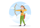 پیش‌نمایش فایل professional-female-archer-shooting-using-bow-7216283 از پک ارچری