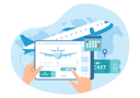 پیش‌نمایش فایل book-online-flight-ticket-7259419 از پک آنلاین، سفر و بلیت