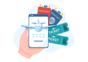 پیش‌نمایش فایل book-travel-ticket-online-7259411 از پک آنلاین، سفر و بلیت
