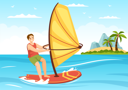 پیش‌نمایش فایل boy-doing-windsurfing-7330211 از پک موج‌سواری بادبانی