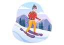 پیش‌نمایش فایل boy-ride-ski-down-from-mountain-7357939 از پک یخ و اسکی