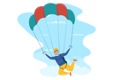 پیش‌نمایش فایل boy-diving-in-sky-7358498 از پک چتربازی