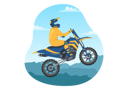 پیش‌نمایش فایل biker-riding-bike-7390210 از پک موتوکروسس