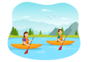 پیش‌نمایش فایل boy-and-girl-enjoying-rowing-sport-7397073 از پک قایقرانی