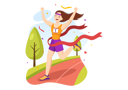 پیش‌نمایش فایل female-running-in-marathon-race-7455316 از پک ماراتن و مسابقه