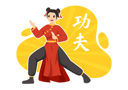 پیش‌نمایش فایل girl-doing-kung-fu-7724590 از پک کونگ و فو