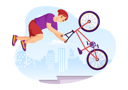 پیش‌نمایش فایل boy-do-stunt-with-bmx-bicycle-7770437 از پک بمکس، دوچرخه و ورزش