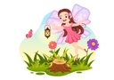 پیش‌نمایش فایل beautiful-fairy-flying-with-lantern-8069876 از پک پری