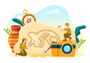 پیش‌نمایش فایل archaeological-excavation-of-ancient-ruins-8106688 از پک باستان‌شناسی