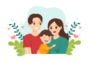 پیش‌نمایش فایل baby-budding-his-mother-with-father-8248951 از پک روز جهانی خانواده