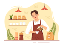 پیش‌نمایش فایل male-barista-making-coffee-8397905 از پک باریستا
