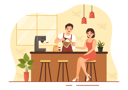 پیش‌نمایش فایل male-barista-serving-coffee-8397910 از پک باریستا