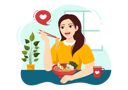 پیش‌نمایش فایل girl-eating-ramen-8804860 از پک رامن