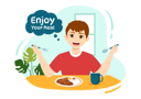 پیش‌نمایش فایل boy-enjoy-your-meal-8791399 از پک نجوی، یاور و وعده غذایی