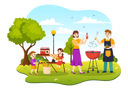 پیش‌نمایش فایل family-enjoying-bbq-party-8945998 از پک باربیکیو و گریل
