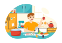 پیش‌نمایش فایل boy-chopping-in-kitchen-8960466 از پک آشپزخانه و معماری