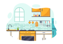 پیش‌نمایش فایل kitchen-architecture-8960454 از پک آشپزخانه و معماری
