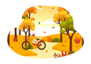 پیش‌نمایش فایل bicycle-and-and-maple-trees-9003036 از پک پانورامیک و پاییز