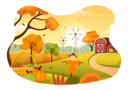 پیش‌نمایش فایل farmhouse-and-farm-field-9003046 از پک پانورامیک و پاییز