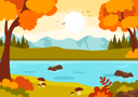 پیش‌نمایش فایل lake-in-fall-season-9725167 از پک پاییز و منظره