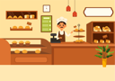 پیش‌نمایش فایل bakery-owner-at-bakery-store-9933964 از پک نانوایی و فروشگاه