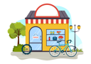 پیش‌نمایش فایل bicycle-shop-10783918 از پک دوچرخه و فروشگاه