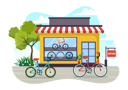 پیش‌نمایش فایل bicycle-shop-10783924 از پک دوچرخه و فروشگاه