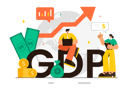 پیش‌نمایش فایل businessman-and-woman-working-on-gdp-growth-12437156 از پک گدپ یا گروسس خانگی محصول