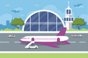 پیش‌نمایش فایل airport-terminal-building-3334482 از پک جدید عادی در داخلی و نمای بیرونی فرودگاه
