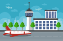 پیش‌نمایش فایل airport-terminal-building-3334483 از پک جدید عادی در داخلی و نمای بیرونی فرودگاه
