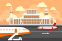 پیش‌نمایش فایل airport-terminal-building-3334485 از پک جدید عادی در داخلی و نمای بیرونی فرودگاه