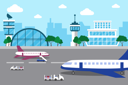 پیش‌نمایش فایل airport-terminal-building-3334488 از پک جدید عادی در داخلی و نمای بیرونی فرودگاه