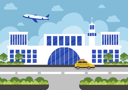 پیش‌نمایش فایل airport-terminal-building-3334505 از پک جدید عادی در داخلی و نمای بیرونی فرودگاه