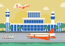 پیش‌نمایش فایل airport-terminal-building-3334508 از پک جدید عادی در داخلی و نمای بیرونی فرودگاه