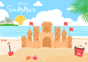 پیش‌نمایش فایل beach-sand-castle-3766331 از پک تابستان، زمان، در و ساحل مبارک