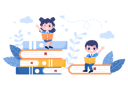 پیش‌نمایش فایل kids-reading-book-3863815 از پک کتاب