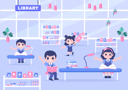 پیش‌نمایش فایل kids-reading-book-in-library-3863811 از پک کتاب