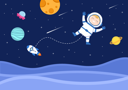 پیش‌نمایش فایل astronaut-doing-spacewalk-3969009 از پک استروناوت، در و فضا