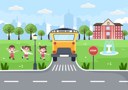 پیش‌نمایش فایل childrens-going-to-school-4039291 از پک مدرسه