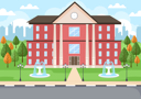 پیش‌نمایش فایل school-building-4039298 از پک مدرسه