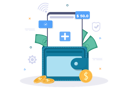 پیش‌نمایش فایل online-mobile-wallet-4438112 از پک برتر، بالا و پول